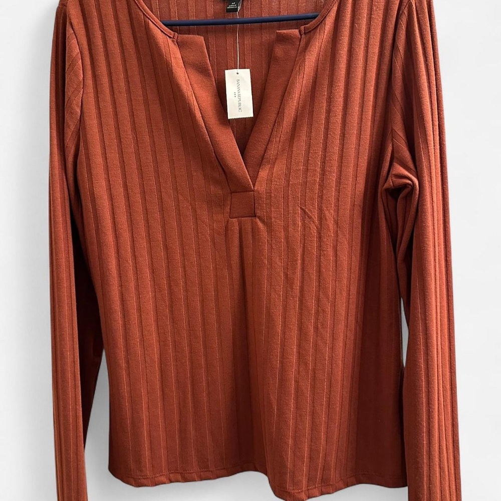Banana Republic Brown Ribbed Cardigan Sweater